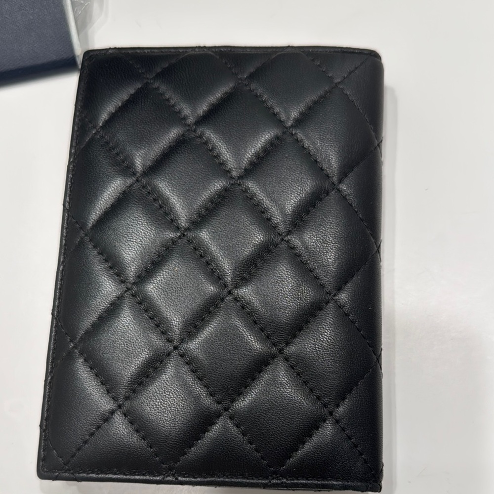 Chanel Black Key Card Holder with Iconic Quilted Design passport holder - Picture 2 of 8